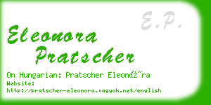 eleonora pratscher business card